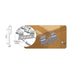 Mesan Gizli Dolap Askı Eleman Sacı (105-03-10-403) - 2