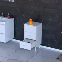ModilaynSÖKE3'lü45cmÇekmeceÇokAmaçlıBanyo,MutfakDolabıBeyaz(103-B3Ç_B_45) - 3
