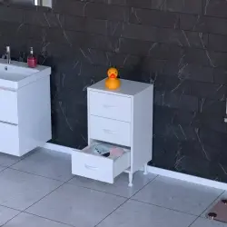 ModilaynSÖKE3'lü50cmÇekmeceÇokAmaçlıBanyo,MutfakDolabıBeyaz(103-B3Ç_B_50) - 3