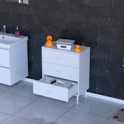 ModilaynSÖKE3'lü55cmÇekmeceÇokAmaçlıBanyo,MutfakDolabıBeyaz(103-B3Ç_B_55) - 3