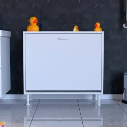 ModilaynSÖKE85cm2GözSepetliMiniÇokAmaçlıBanyo,MutfakDolabıBeyaz(103-B2S_B_85) - 2