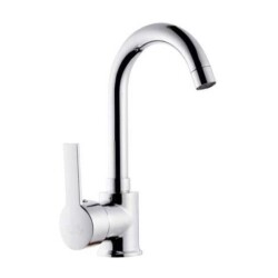 Nsa Senta Kuğu Lavabo Bataryası Krom (A078) - 1