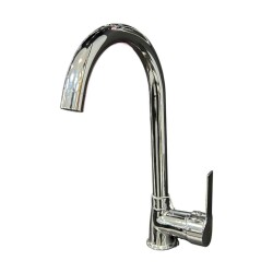 Nsa Viola Kuğu Lavabo Bataryası Krom (A048) - 1