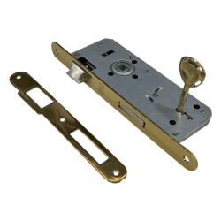 Özen Oda Kilidi Oval Titanyum Renk 40mm 23mm Ayna (700-40-23-01O-25) - 1
