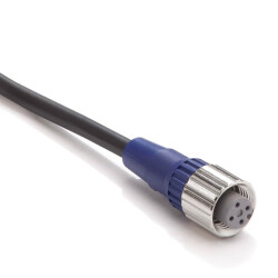 Sensör kablosu M12 düz soket (dişi) 4 kutuplu A kodlu PVC standart kablo IP67 10 m - 1