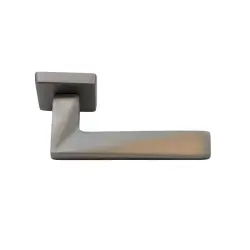 Sese Ayla Modeli Kare Rozetli Oda Kapı Kolu Antrasit (200-242R-01-54) - 2