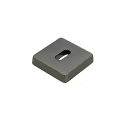 Sese Ayla Modeli Kare Rozetli Oda Kapı Kolu Antrasit (200-242R-01-54) - 5