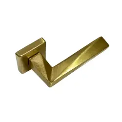 Sese Ayla Modeli Rozetli Oda Kapı Kolu Titanyum (200-242R-01-05) - 3