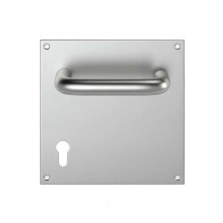 Sese Çekme Yale Kapı Kolu Paslanmaz Saten 17x17cm 1 Takım (200-11-03-53) - 1