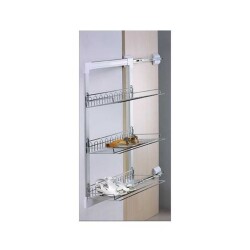 Sese Dolap İçi Ayakkabılık 3 Katlı Modül 40cm Krom Seri Sonu (1000-14-09-01) - 1