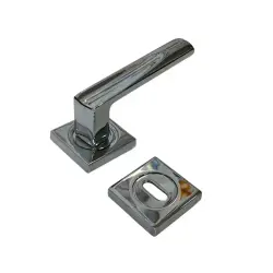Sese Duru Modeli Rozetli Oda Kapı Kolu Krom (200-203R-01-18) - 2