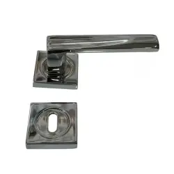 Sese Duru Modeli Rozetli Oda Kapı Kolu Krom (200-203R-01-18) - 3