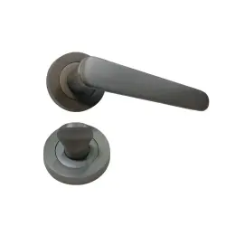 Sese Evin Modeli Rozetli Wc Kapı Kolu Antrasit (200-243R-02-54) - 1