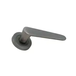 Sese Evin Modeli Rozetli Wc Kapı Kolu Antrasit (200-243R-02-54) - 2