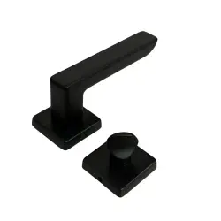 Sese Mira Modeli Rozetli Wc Kapı Kolu Siyah (200-207R-02-02) - 2