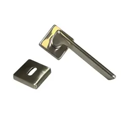 Sese Nida Modeli Kare Rozetli Oda Kapı Kolu Inox (200-224R-01-53) - 2