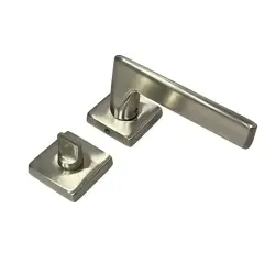Sese Nida Modeli Kare Rozetli Wc Kapı Kolu Inox (200-224R-02-53) - 2