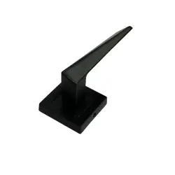 Sese Prizma Modeli Kare Rozetli Oda Kapı Kolu Siyah (200-112R-01-02) - 1