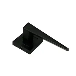 Sese Prizma Modeli Kare Rozetli Wc Kapı Kolu Siyah (200-112R-01-02) - 4