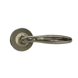 Sese Rozetli Kapı Kolu Nikel Inox Ekonomik Model (200-27R-21/53) - 1