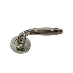 Sese Rozetli Kapı Kolu Nikel Inox Ekonomik Model (200-27R-21/53) - 2