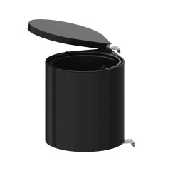 Starax 2253 Çöp Kovası Siyah Renk Otomatik Kapak 10 Litre Modül 40cm (S-2253-B) - 2