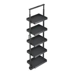 Starax 40cm Raylı Raf Ünitesi Antrasit Renk (S-6802-A) - 2