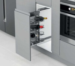 Starax 40cm Yandan Gizli Raylı Şişe Ünitesi Sol (S-2181-A) - 1