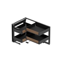 Starax 45cm Sağ Unique Wood Antrasit Kapağa Monte Kör köşe Mekanizması (S-3002-UW-A) - 3