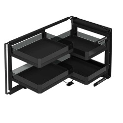Starax 45cm Tel Hasır Sepetli Kapağa Monte Körköşe Mekanizması Sol (S-3001-P-A) - 2