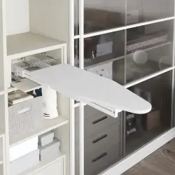 Starax 6616 Dolap içi Katlanır Ütü Masası Beyaz Modül 40cm (S-6616-W) - 1