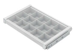 Starax 80cm Gizli Raylı Alüminyum Bölmeli Raf (S-6717-W) - 2