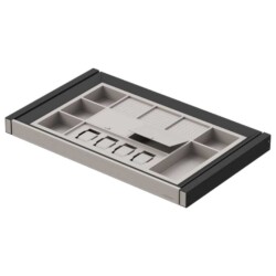 Starax 80cm Leather Touch Gizli Raylı Mücevherlik Antrasit Renk (S-6417-A) - 2