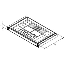 Starax 80cm Leather Touch Gizli Raylı Mücevherlik Antrasit Renk (S-6417-A) - 4
