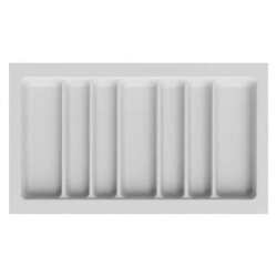 Starax 84x49 Beyaz Plastik Kepçelik 7 Gözlü Modül 90cm (S-2690-WP) - 1