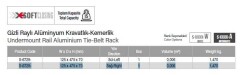 Starax Gizli Raylı Alüminyum Sağ Kravatlık & Kemerlik Frenli Beyaz (S-6729-W) - 3