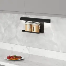 Starax Unique Tek Raflı Baharatlık Antrasit Renk (S-4132-U-A) - 1