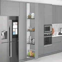 Starax15cmÇiftAçılımGizliRaylı4SepetliAhşapTabanlıŞişelikSağ(S-2918-A) - 2