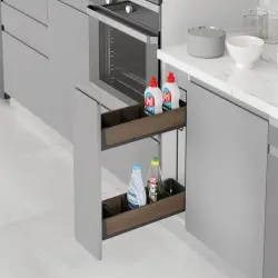 Starax20cmGizliRaylıDeterjanlık(ÇiftAçılım)Sol(S-2441-US-A) - 2