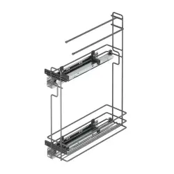 Starax25cmTelHasırSepetliGizliRaylıHavluAskılıDeterjanlıkSol(ÇiftAçılım)(S-2525-A) - 2
