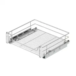 Starax60cmKromRenkKapağaMonteÇiftAçılımGizliRaylıÇekmece(S-2346-C) - 1