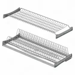 Starax90cmAlüminyumTepsiliTabaklık-BardaklıkSetiKromRenk(S-5162-C) - 2