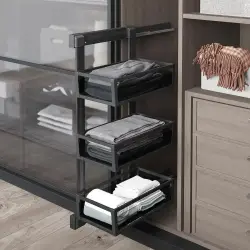 StaraxGizliRaylıAlüminyum3RaflıÜniteSol(S-6721-A) - 2