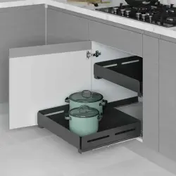 StaraxUniqueBoxBağımsızÇiftAçılımGizliRaylıÇekmeceAntrasitModül60cm(S-2336-UB-A) - 1