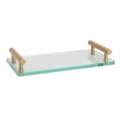 System Banyo Tepsisi Cam/Gold Branch Renk (BA2016 037 C1-GB) - 1