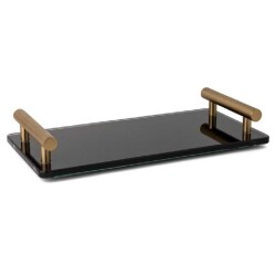 System Banyo Tepsisi Cam/Gold Branch Renk (BA2016 037 C2-GB) - 1