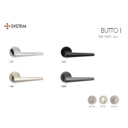 System Butto Kapı Kolu Nikel Saten (HA169RO12 NB) - 2