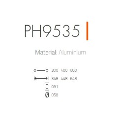System Çekme Kol 300*348mm Krom Seri Sonu (PH9535 0300 CR-CR) - 2