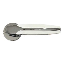System Dione Rozetli Kapı Kolu Krom/Beyaz Renk (HA114RO12 CR-CR/AL7) - 1
