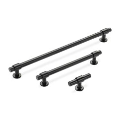 System Düğme Mobilya Kulbu Siyah Renk 60mm Kulp (SY9236 0060 AL6-AL6) - 2